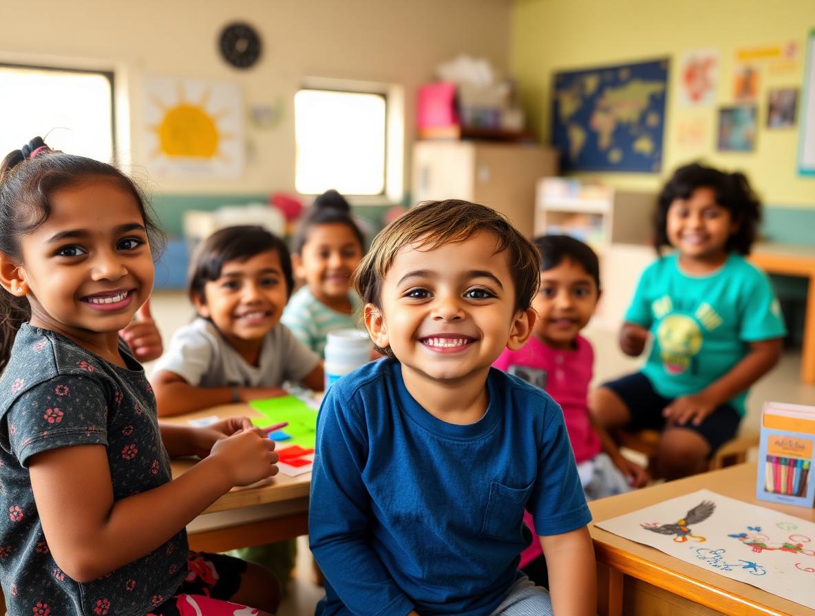 Niños de BLAST en clase dominical